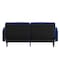 Flash Furniture Navy Velvet Split Back Futon Sofa - Wooden Legs HC-1060-NV-GG - alternate 6